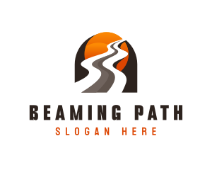 Road Highway Traffic Route logo design