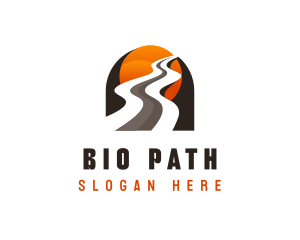 Road Highway Traffic Route logo design