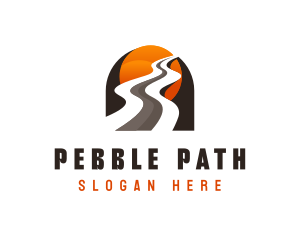 Road Highway Traffic Route logo design