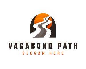 Road Highway Traffic Route logo design