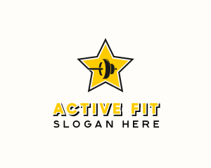 Star Barbell Fitness logo design