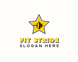 Star Barbell Fitness logo design