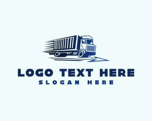 Logistics Import Truck Transport logo