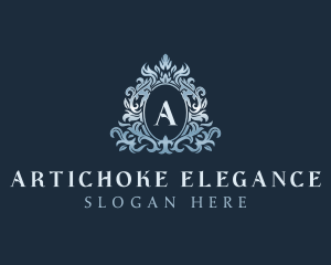 Elegant Ornament Wreath logo design