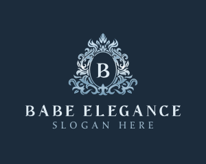 Elegant Ornament Wreath logo design