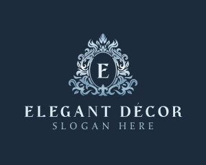 Elegant Ornament Wreath logo design