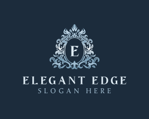 Elegant Ornament Wreath logo design