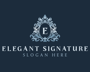 Elegant Ornament Wreath logo design