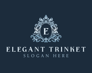 Elegant Ornament Wreath logo design