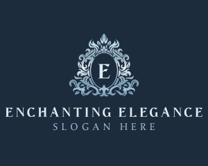 Elegant Ornament Wreath logo design