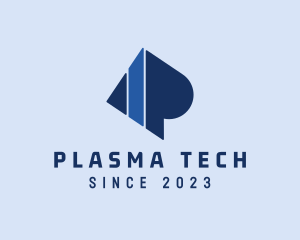 Diamond Tech Letter P  logo design