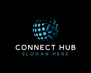 Global Network Communication logo design