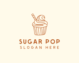 Sweet Pastry Cupcake logo design