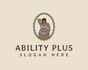 Sexy Swimwear Emblem logo design