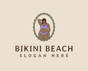 Sexy Swimwear Emblem logo design