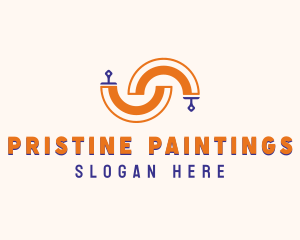 Handyman Paint Renovation logo design