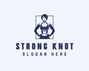 Strong Woman Fitness logo design