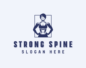 Strong Woman Fitness logo design