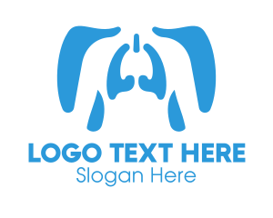 Oxygen - Human Respiratory System logo design