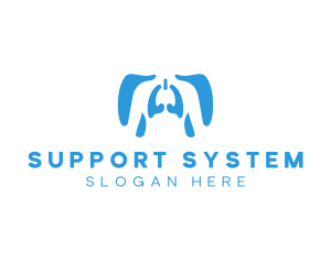 Human Respiratory System logo design