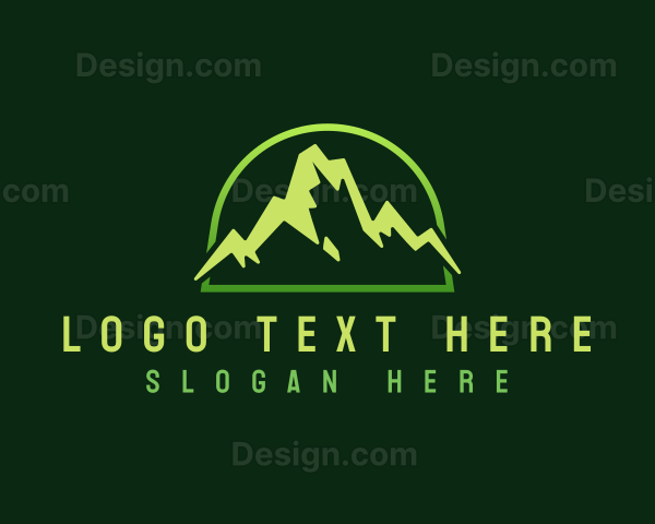 Outdoor Mountain Peak Logo