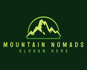 Outdoor Mountain Peak logo design