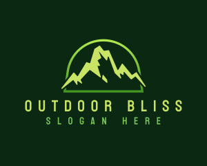 Outdoor Mountain Peak logo design