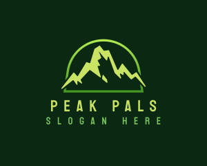 Outdoor Mountain Peak logo design