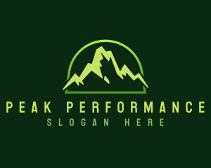 Outdoor Mountain Peak logo design