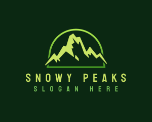 Outdoor Mountain Peak logo design