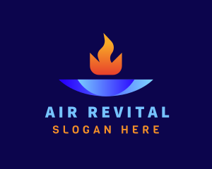 Industrial Water Fire logo design