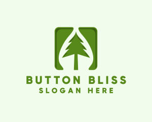 Green Forest Tree App logo design