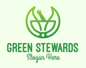 Green Herbal Healing logo design