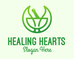 Green Herbal Healing logo design