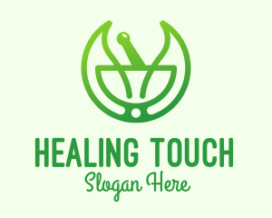 Green Herbal Healing logo design