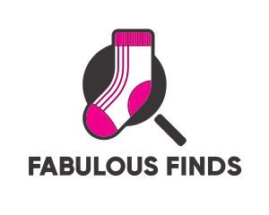 Sock Finder Magnifier logo design