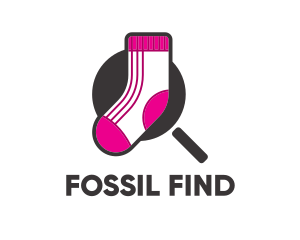 Sock Finder Magnifier logo design