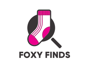 Sock Finder Magnifier logo design