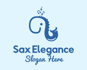 Blue Elephant Saxophone logo