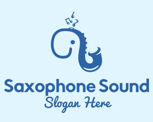 Blue Elephant Saxophone logo