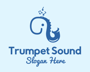 Blue Elephant Saxophone logo