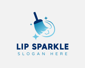 Sweeping Broom Sparkle logo design