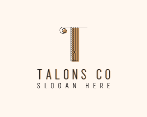 Fashion Boutique Letter T logo design