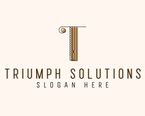 Fashion Boutique Letter T logo design