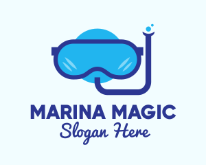 Sea Snorkeling Gear logo design