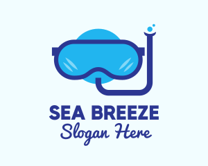 Sea Snorkeling Gear logo design