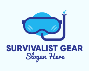 Sea Snorkeling Gear logo design