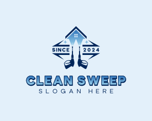 Cleaning Pressure Washer logo design