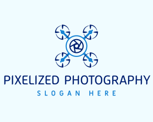 Drone Surveillance Shutter logo design