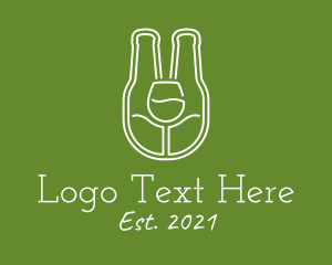 Minimalist Beer Bottle  logo